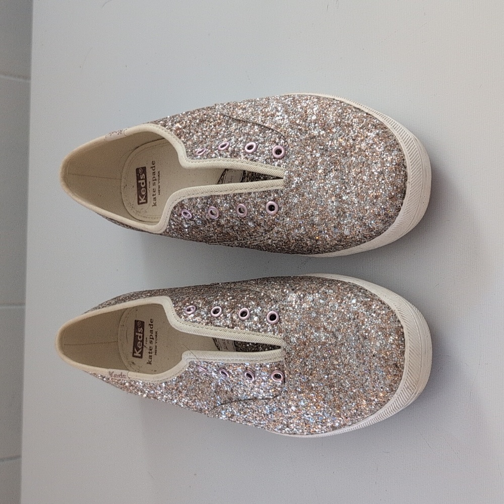 Kate Spade Glitter Keds Sneakers Size 9W